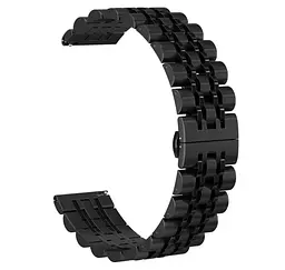 Металевий ремінець Primo Steel Link для годинника Samsung Galaxy Watch 3 45 мм (SM-R840) Black - мініатюра 2