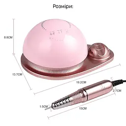 Фрезер для манікюру та педикюру SML M21 Pink - мініатюра 5