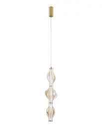 Підвісний світильник, люстра TK Lighting 18214 Elva LED 1x22W 3000K 2616Lm IP20 латунний