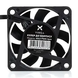 Кулер до корпусу Vinga 6015 PWM 4pin ОЕМ - мініатюра 3