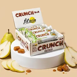 Батончик FitWin Crunch Bar 25%, 12*50 грам - Груша-карамель