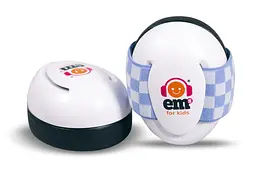 Дитячі протишумні навушники EMS от 0 до 18 міс 4 Bubs, Біло-голуба стрічка, Білий (975-02) - мініатюра 3