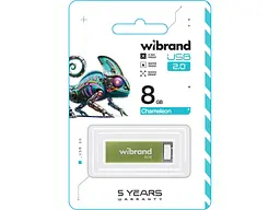 Флешка Wibrand 8 GB Chameleon Green USB 2.0 (WI2.0/CH8U6LG) - мініатюра 2