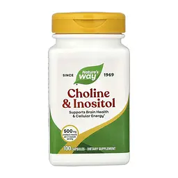 Холін та інозитол Choline & Inositol 100 капсул