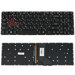 Клавіатура для ноутбука ACER (G3-571, G3-572, PH315-51, PH317-51) rus, black, без фрейма, підсвічування клавіш(оригінал)