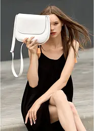 Сумка кросбоді Sambag Rose BZN білий 20 х 24 х 7 см (94000008) - мініатюра 6