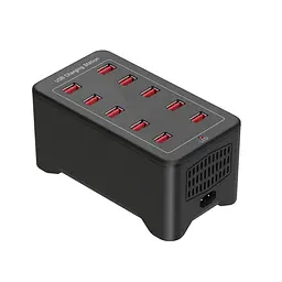 Зарядна станція ILEPO багатопортова на 10 USB портів 50 Вт / мережевий мультизарядний пристрій (19011) - мініатюра 2