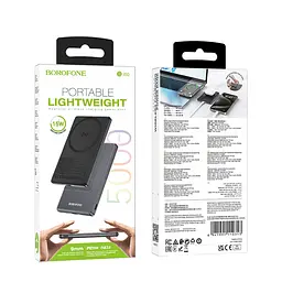 Портативна батарея Borofone BJ50 5000 mAh with MagSafe 15W + PD20W Metal Gray - мініатюра 3