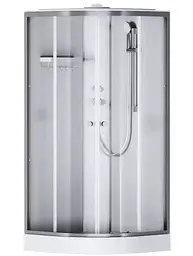 Душовий бокс AM.PM X-Joy 90x90 1/4 кола прозоре скло хром матовий W94C-401-090MT