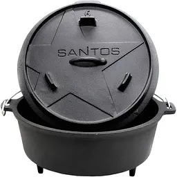 Голландська піч казан пательня Santos 5.7 л з ніжками (897085) - мініатюра 2