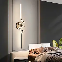 Настінний чорний LED світильник в стилі модерн Line F WM 28/600 - мініатюра 7