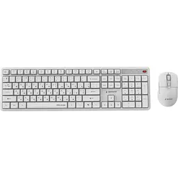 Комплект (Клавіатура та миша) Gembird KBS-WMS-01-W-CYRL White (KBS-WMS-01-W-CYRL) - мініатюра 2