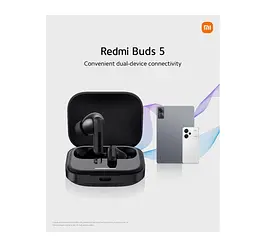 Навушники Xiaomi Redmi Buds 5 Black TWS з шумозаглушенням - мініатюра 7