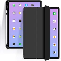 Чохол-книжка BeCover Tri Fold Soft TPU з кріпленням Apple Pencil для Apple iPad Air 4 10.9 2020/2022 Black (706749) - мініатюра 3