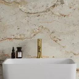Змішувач для умивальника Omnires Y brushed gold (Y1210NGLB) низький, золотий брашований - мініатюра 2