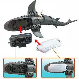 Човен на радіокеруванні SHT FY666 Shark 2.4G Grey - мініатюра 6