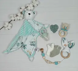 Набір для введення першого прикорму a.l.babybox Політ звірів Зелений