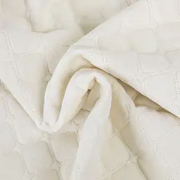 Покривало ТЕП Velour ромб круглий 210х150 см молочне (4-00515_22466) - мініатюра 4