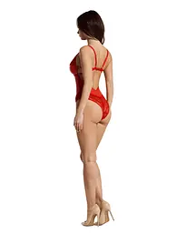 Боді Obsessive Aliosa L/XL червоний - мініатюра 4