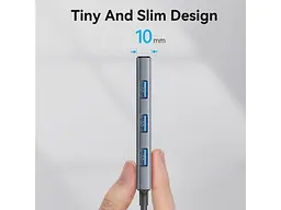 USB-хаб + картридер Vention 6-in-1 0.15м Silver (TOOHB) - мініатюра 5