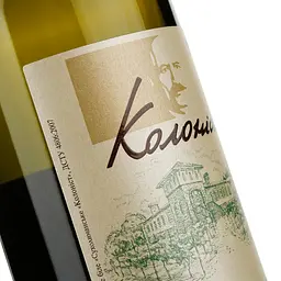 Вино Колоніст Сухоліманське, біле, сухе, 12,2%, 0,75 л - мініатюра 3