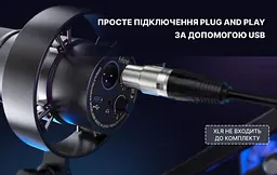 Мікрофон Fifine K688 XLR/USB Black (K688) - мініатюра 9