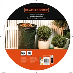 Мішок садовий для сміття Black+Decker складаний 120 л 45x75 см - мініатюра 3