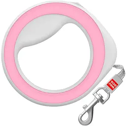 Повідок для собак WAUDOG R-leash світловідбиваюча стрічка XS-M до 40 кг 2.9 м рожевий (81277)