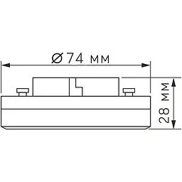 LED лампа Videx GX53D 10W 4100K 220V димерна (VL-GX53D-10534) - мініатюра 6
