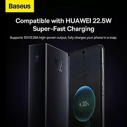 Повербанк Baseus Star Lord з LED дисплеєм швидка зарядка Quick Charge 30000 mAh 22.5W - мініатюра 6