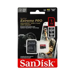 Карта пам'яті microSDXC (UHS-1 U3) SanDisk Extreme Pro A2 1TB class 10 V30 (R200MB/s,W140MB/s) (adapter) - мініатюра 2