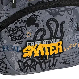 Рюкзак GoPack Education 175M-5 Free Style Сіро-чорний (GO26-175M-5) - мініатюра 15