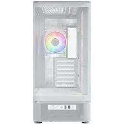 Корпус ModeCom VOLCANO AQ400 ARGB MIDI SIDE LCD 6,2” 4x120mm fans WHITE без БЖ ATX - мініатюра 2