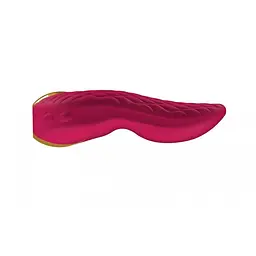 Вібромасажер Shunga - Aiko Intimate Massager, 10.8х6.5 см (малиновий) - мініатюра 2