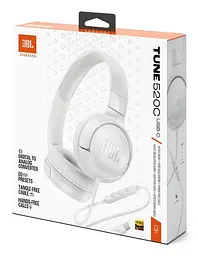 Навушники з мікрофоном JBL Tune 520C USB-C JBLT520CWHT White - мініатюра 10