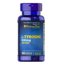 Тирозин L-Tyrosine 500 mg 100 капсул Puritan's Pride vit0004856