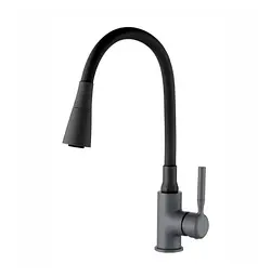 Змішувач для кухні Zerix Atrium-011-T Graphite Refl.Black (ZX6106)