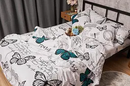Підковдра Moon&Star Бязь Gold Люкс Green Butterflies King Size 220x240 см - мініатюра 4