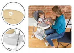 Стільчик для годування Lionelo Linn Plus Beige - мініатюра 5