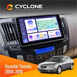 Штатна магнітола Hyundai Sonata 2008-2010 Climate Cyclone C9-011 4x64, DSP Cyclone (НФ-00007026)