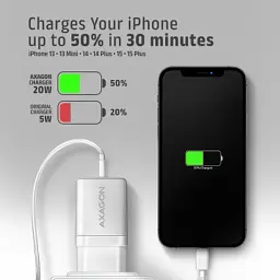 Зарядний пристрій AXAGON 1xUSB QC3.0 + 1xUSB-C PD20W white (ACU-PQ20W) - мініатюра 8