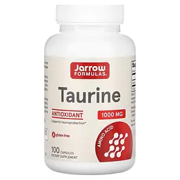 Амінокислота Jarrow Formulas Taurine 1000 mg, 100 капсул