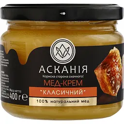 Мед крем Ascania Класичний 400 г