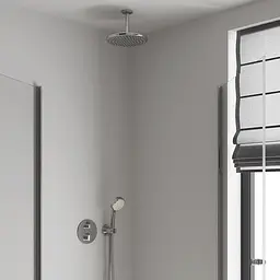 Лійка для верхнього душу з тримачем Grohe Tempesta 250 26669000, Хром - мініатюра 5
