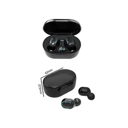 Бездротові навушники TWS E7s y Bluetooth 5.0 з кейсом Чорні - мініатюра 2