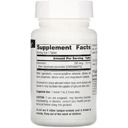 Хром Source Naturals Chromium Picolinate 200 мкг 240 таблеток - мініатюра 2