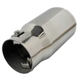 Насадка на глушник Elegant Кругла коса Ø 63 х 150 мм Хром (EL 106 002) - мініатюра 2