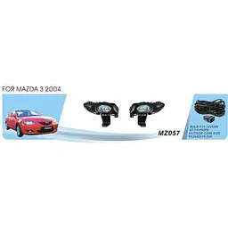 Фари дод. модель Mazda 3 2004-07/MZ-057/H11-12V55W/ел.проводка