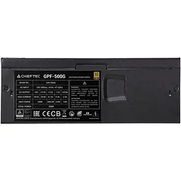 БЖ 500W Chieftec SMART GPF-500G 80 mm fan, 80Plus Gold, TFX, bulk - мініатюра 4