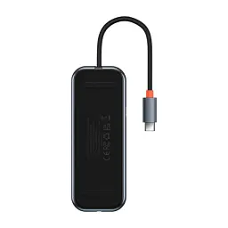 USB-хаб Baseus AcmeJoy 7-Port Type-C HUB Adapter (Type-C to HDXiaomi*1+USB3.0*2+USB2.0*1+Type-C PD&Data*1+SD/TF*10 WKJZ010413 Dark Gre - мініатюра 4